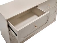 Vente-unique Ladekast 6 lades - Beige en goud - VALONIRO