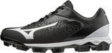 Mizuno Wave Select Nine (320584) 5,0 Noir/Blanc Baseball/Softball Chaussures | Crampons moulés Noppen