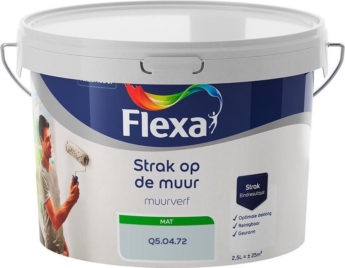 FLEXA - Strak op de muur - Muurverf - Mengcollectie - Q5.04.72 - 2,5 liter