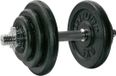 Tunturi Haltère Fonte 20kg - Set haltères avec fermeture à vis - 30mm - incl. application fitness