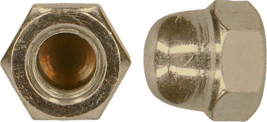 pgb-Europe PGB-FASTENERS Zeskant dopmoer DIN 1587 M 4 Ms/Ni