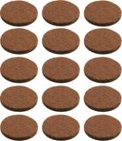 AMIG Anti-krasvilt - 60x - zwart - 18 mm - rond - zelfklevend - meubel beschermvilt