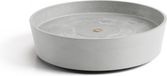 Ecopots Saucer Wheels - White Grey - Ø34,1 x H9 cm