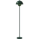 Modenuit Lampadaire De Salon Vert En Acier Avec Abat-jour Rond E27