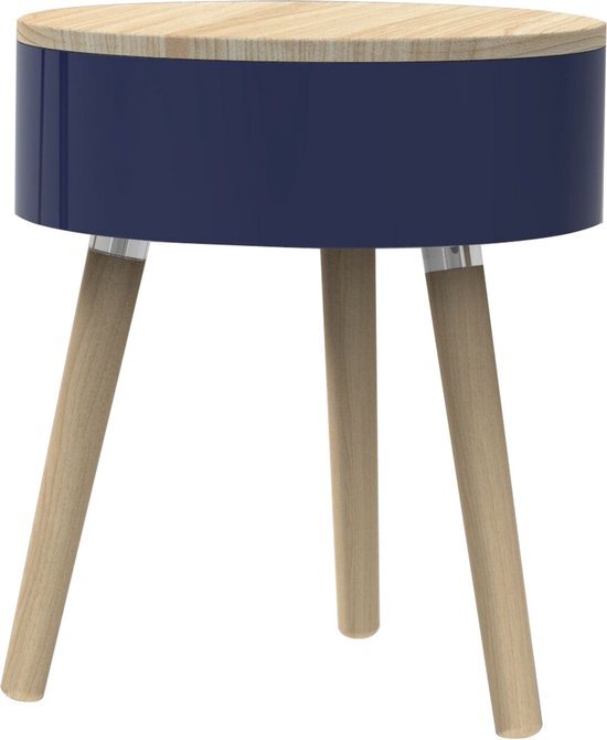 Lund - Skittle tafel - 34 cm diameter x 52 cm hoog - Indigo