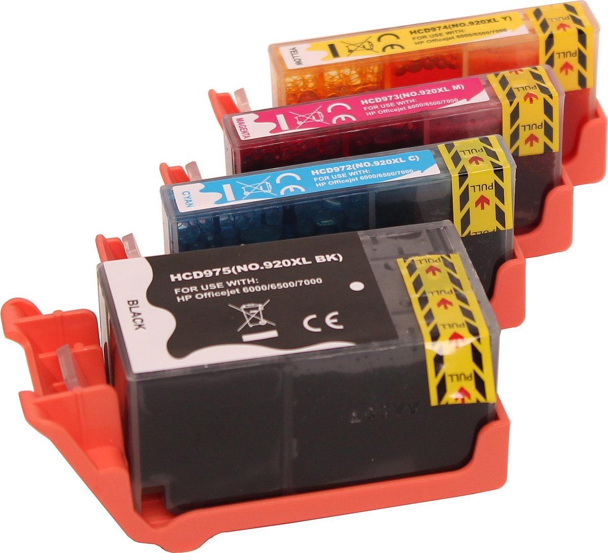Abc Set 4x huismerk cartridge voor HP 920XL - HP OfficeJet 6000 6500 6500A Plus 7000 7500A