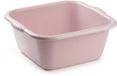 Plasticforte bac à vaisselle - carré - plastique - 25 litres - 49 x 47 x 20 cm - rose