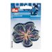 Prym 926693 applicatie bloem jeans blauw/roze