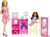 Barbie dag op de kermis speelset met schmink en fotostandaard - 2 poppen en accessoires