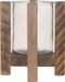 Merkloos Bellatio design Waxinelichthouders - op standaard - hout - 21 cm