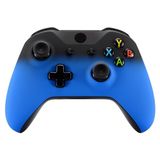 eXtremeRate Schaduw Blauw Voorplaat Cover, Soft Touch Behuizing Shell Case, Comfortabele Soft Grip Vervangingskit voor Xbox One X S Controller - Controller NIET Inbegrepen