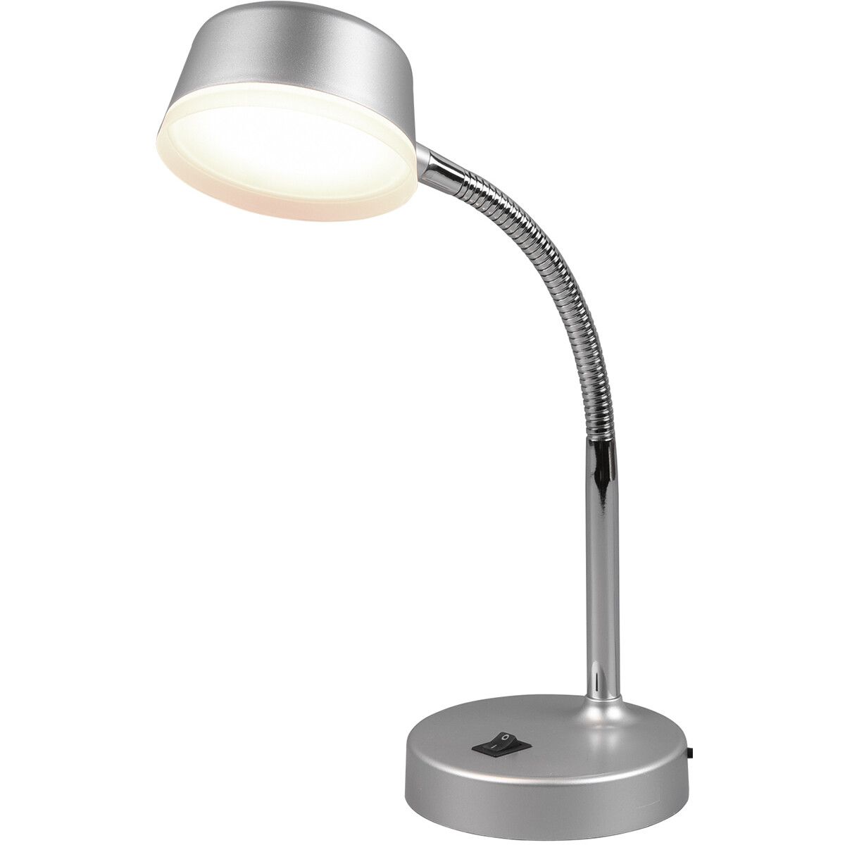 BES LED Trion Kiki Tafellamp - 4W - Warm Wit - Rond - Mat Titaan - Kunststof