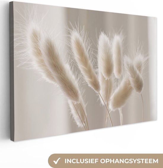 OneMillionCanvasses Canvas schilderij 150x100 cm - Pampasgras - Multicolor