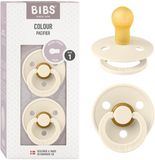 BIBS Colour Fopspeen - 0-6 mnd - 2-pack - Rond - Ivory