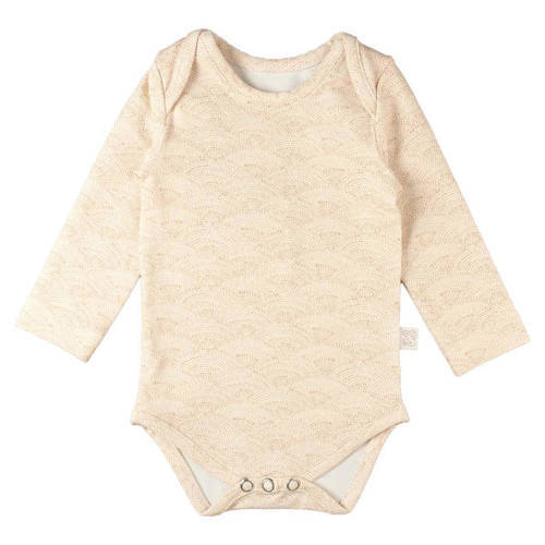 Yumi Baby Yumi Baby romper Waves Hazelnut