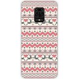 1001 coques Rendier Rendier siliconen hoesje compatibel met Xiaomi Redmi Note 9S rendier kersttrui