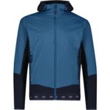 CMP Hybride jas met capuchon voor heren, maat M, petroleum, nylon, winddicht