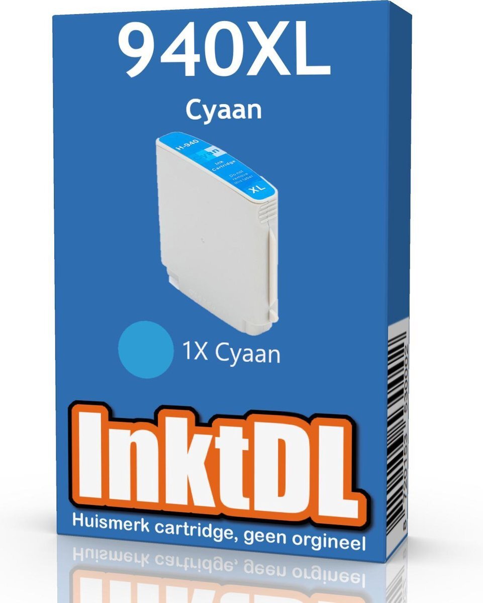 InktDL Compatible inktcartridge voor HP 940XL | Cyaan