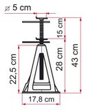 Fiamma Aluminium Jacks Assteunen 4 stuks