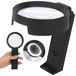 Loupe 30x/10x avec 12 LED, pliable, pour lecture et loisirs
