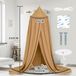 Shenzhen Haorui Industrial Technology Co., Ltd. Baldakijn kinderkamer, hemelbed babybed kinderkamer 4 kleuren, hangend rond Princess insectennet muggennet, voor kinderkamer en speelkamer decoratie, 56 x 230 x 450 cm (goud)