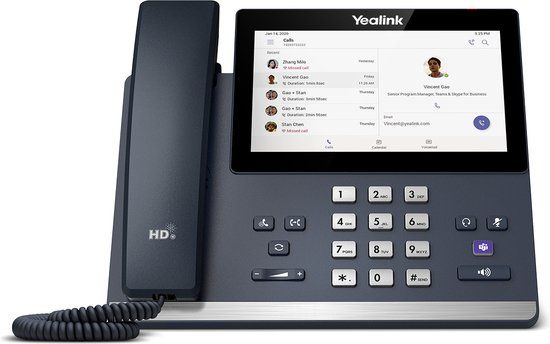 Yealink MP56 E2 - VoIP-telefoon - met Bluetooth-interface met nummerherkenning - SIP - klassiek grijs