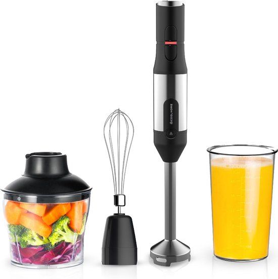 CoolHome Powerblend M1 4-in-1 Staafmixer Set - 1200W - Zwart
