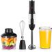 CoolHome Powerblend M1 4-in-1 Mixeur plongeant Set - 1200W - Noir