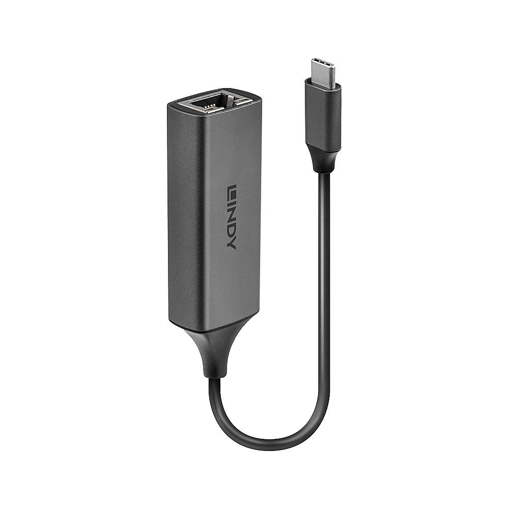 Lindy 43299 USB-C naar Gigabit Ethernet Adapter - Zilver