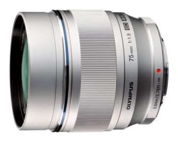 Olympus M.Zuiko Digital ED 75mm f/1.8 - Zilver