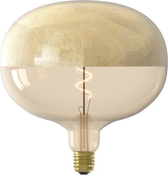 Calex Boden XXL Goud Spiraal - E27 - 100 Lumen - Goud