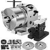 VEVOR Indexeringsplaat BS-0, Scheidingsplaat van gietijzer, splijtkop, ideaal voor verticale/horizontale freesmachines, draaitafels, cirkelsnij- en boringswerkzaamheden