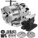 VEVOR Indexeringsplaat BS-0, Scheidingsplaat van gietijzer, splijtkop, ideaal voor verticale/horizontale freesmachines, draaitafels, cirkelsnij- en boringswerkzaamheden