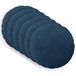 vidaXL Taie d'oreiller 6 pcs HEERLEN Bleu marine Ø 60 cm velours côtelé