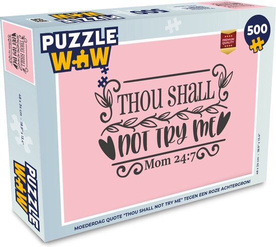 MuchoWow Puzzel Spreuken - Mama - Wijsheden - Legpuzzel - Puzzel 500 stukjes