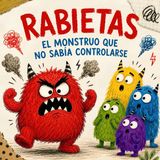 Rabietas Libri GmbH Rabietas el Monstruo que no sabía Controlarse: Cuento Infantil para Aprender a controlar el Enfado | Letra mayúscula