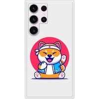 Samsung Galaxy S23 Shiba ninja Verstevigd hoesje met sublimatie bedrukking