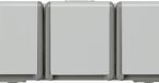 Siemens 5UB4731 Wandcontactdoos met randaarde Delta Grijs Schakelmateriaal 1 stuk(s)