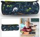 sarcia.eu Marineblauwe ronde school etui, met rits, voor jongen, dinosaurussen 22x8x8cm
