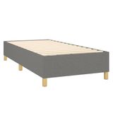 vidaXL Boxspringbed met matras en LED-verlichting, donkergrijs, 90x190 cm, gestoffeerd