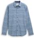 Tom Tailor Regular Fit Overhemd met Streeppatroon - Maat S - Teal Blue Varied Cross Stripe