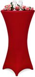 Deuba Housse de table pour table haute bordeaux Ø80cm