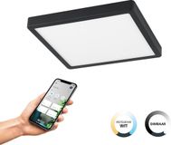 EGLO connect.z Fueva-Z Smart Opbouwlamp - 28,5 cm - Zwart/Wit - Instelbaar wit licht - Dimbaar - Zigbee