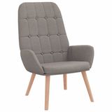 vidaXL Relaxstoel stof taupe