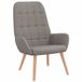 vidaXL Relaxstoel stof taupe