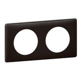 Legrand 066742 poederplaat, 2 postingen, basalt-finish