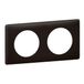 Legrand 066742 poederplaat, 2 postingen, basalt-finish