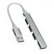 inca USB-hub, IUSB-04TUX, USB 3.0 met 5 Gbps USB Splitter, USB-C Hub Docking Station met 1XUSB 3.0 en 3XUSB 2.0 voor MacBook, Dell, Thinkpad | Aluminium behuizing |