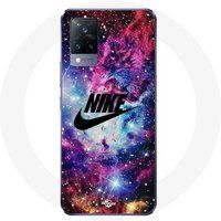 Vivo v21 5G hoesje nike stijlvol zwart logo Hot Pink Paars Blauw