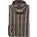 OLYMP Luxor Modern Fit Overhemd zwart/bruin, Gestreept